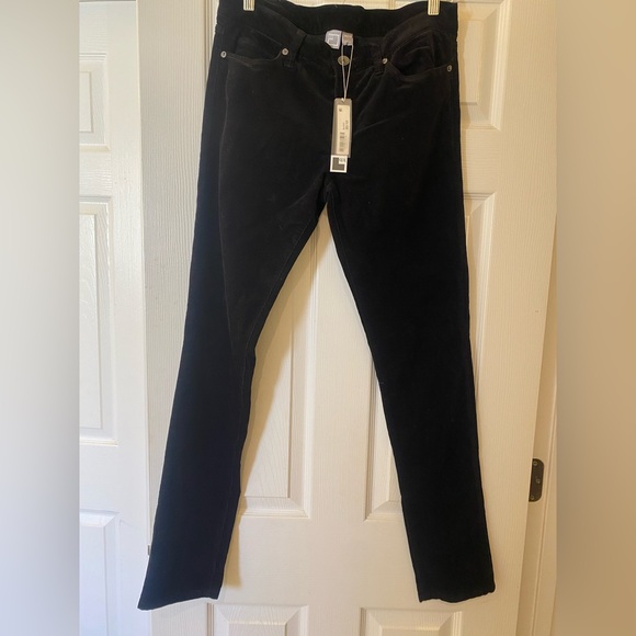 Black Velvet Pants - Picture 1 of 3